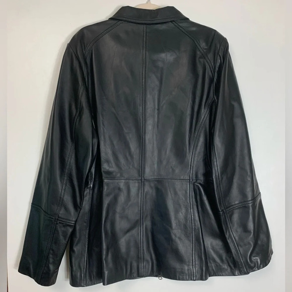 Danier Leather  Jacket Full Front Zip Women’s Size 2X Grunge Goth Capsule Punk - Picture 3 of 13